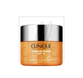 Clinique superdefense spf 40 - gel idratante prevenzione antieta + anti-fatica - tutti i tipi di pelle - 30ml