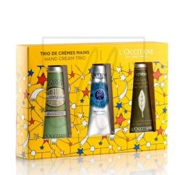 L'occitane hand cream trio set (verveine cooling - 30ml + shea butter - 30ml + amande - 30ml)