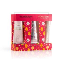 L'occitane hand cream trio florals set