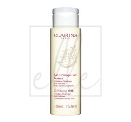 Clarins cleansing milk with gentian for combination/oily skin - 200ml