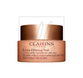 Clarins extra firming nuit wrinkle control regenerating night rich cream (for dry skin) - 50ml