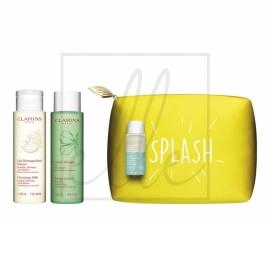 Clarins perfect cleansing set (combination or oily skin) - 3 pieces + bag