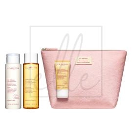 Clarins cleansing kit normal to dry skin