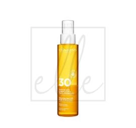 Clarins olio solare illuminante protezione alta spf 30 - 150ml